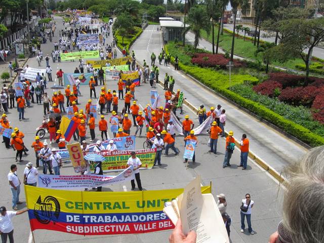 marcha obrera Colombia