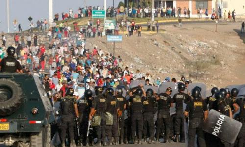 protesta minera Peru