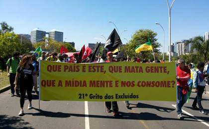 Protesto em Porto Alegre (RS)