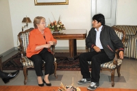 Bachelet y Evo