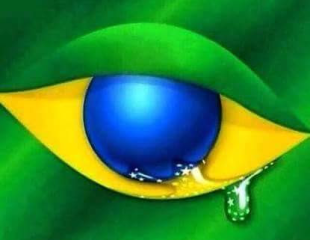 bandera brasil lagrima