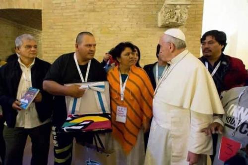  berta con el papa