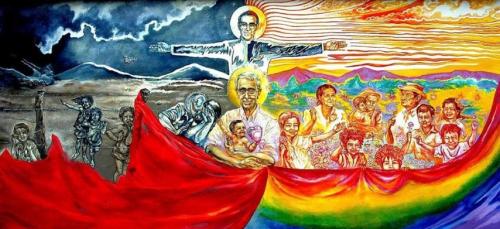 Mural del artista salvadoreño Edgardo Trejo, Usuluteco cuadro monsenor romero small