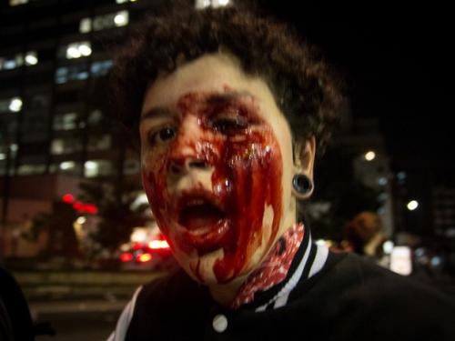 Deborah Fabri, atingida pela PM no protesto em São Paulo. [Mel Coelho/Mamana Foto Coletivo] deborah fabri   mel coelho   mamana foto coletivo