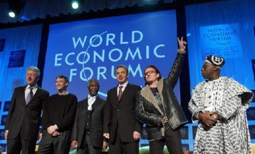 U2's Bono is a regular at the World Economic Forum / Photo credit Wikimedia Commons fem bono
