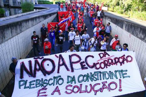 Brasil marcha por constituyente Brasil marcha por constituyente