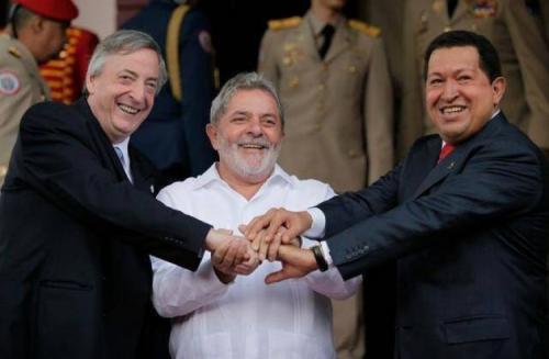 Kirchner, Lula y Chávez: la confluencia en torno al proyecto de integración bolivariano kirchner lula chavez