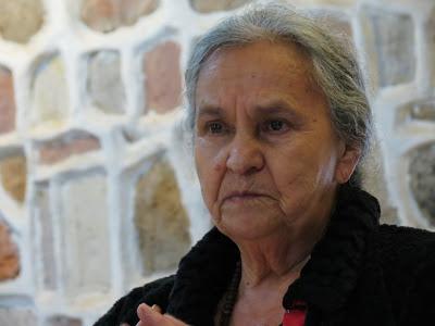 Austrabertha Flores, madre de Berta Cáceres, exige que se investiguen a los mandantes intelectuales. Foto: G. Trucchi | Rel UITA mama bertha Austrabertha Flores, madre de Berta Cáceres, exige que se investiguen a los mandantes intelectuales. Foto: G. Trucchi | Rel UITA mama bertha