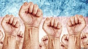 manos simobolo lucha