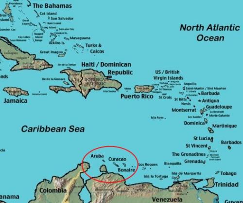 mapa caribe
