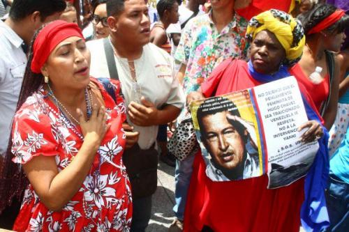 Manifestación del movimiento afrovenezolano realizada el 21 de junio en apoyo al proceso bolivariano. Foto: Correo del Orinoco marcha afro correo del o