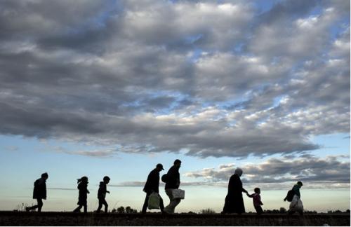  migrantes caminando