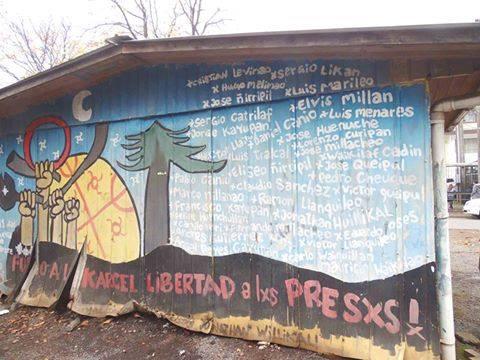 Mural frente a la cárcel de hombres de Temuco.  Foto Victoria Aldunate mural frente a la carcel de hombres de temuco foto victoria aldunate