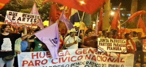  paraguay huelga paro