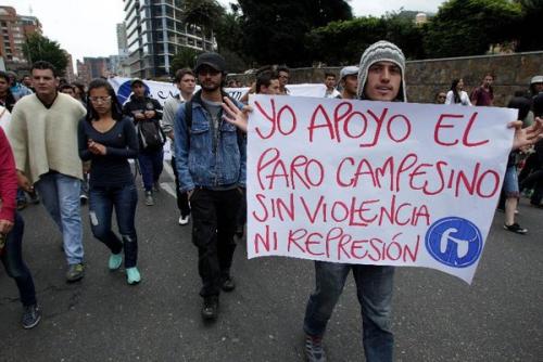 Foto: Telesur twitter paro agrario telesur