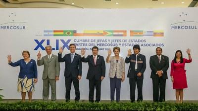 Foto: Roberto Stuckert Filho/PR  presidentes cumbre mercosur