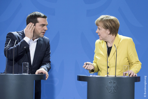 Alex Tsipras y Angela Merkel tsipras merkel